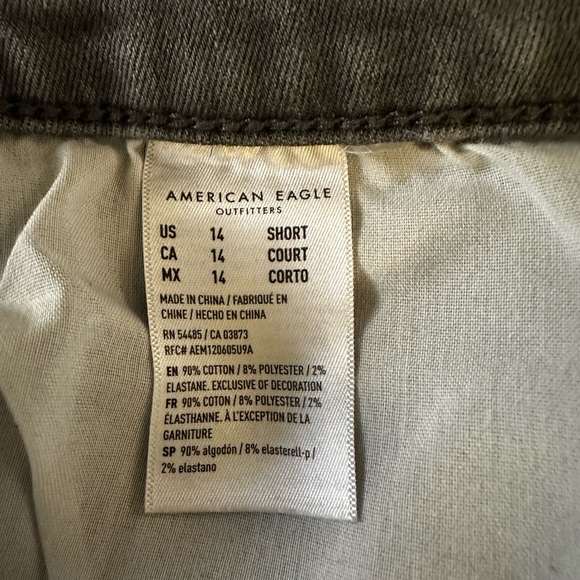 EUC AMERICAN EAGLE grey skinny size 14 short - Picture 6 of 6